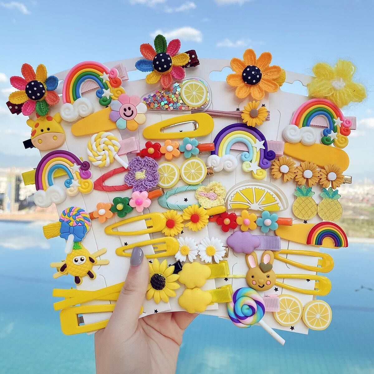 Set 6 kẹp tóc đáng yêu cho bé gái