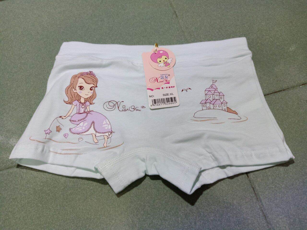 COMBO 5 QUẦN CHIP ĐÙI BÉ COTTON IN CÔNG CHÚA