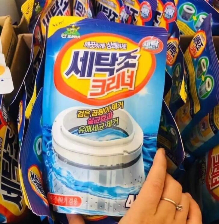 Bột tẩy vệ sinh lồng giặt 450gr bột vệ sinh lồng máy giặt