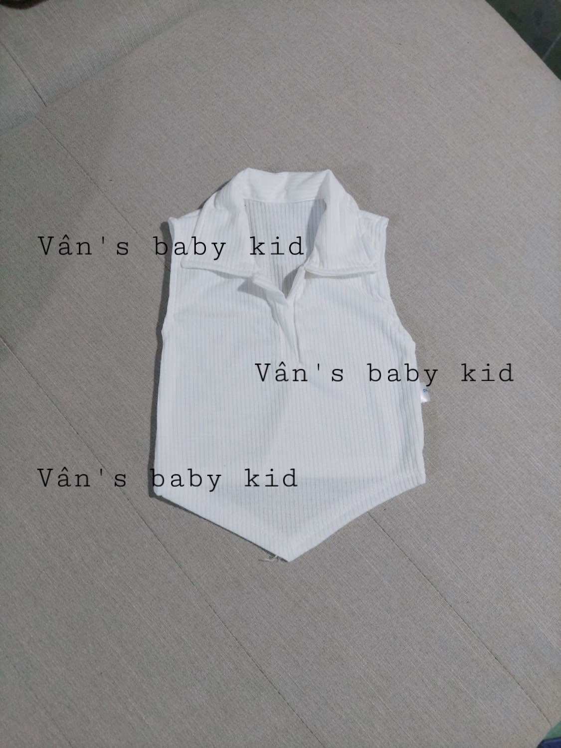 Áo thun cổ sơ mi cho bé gái