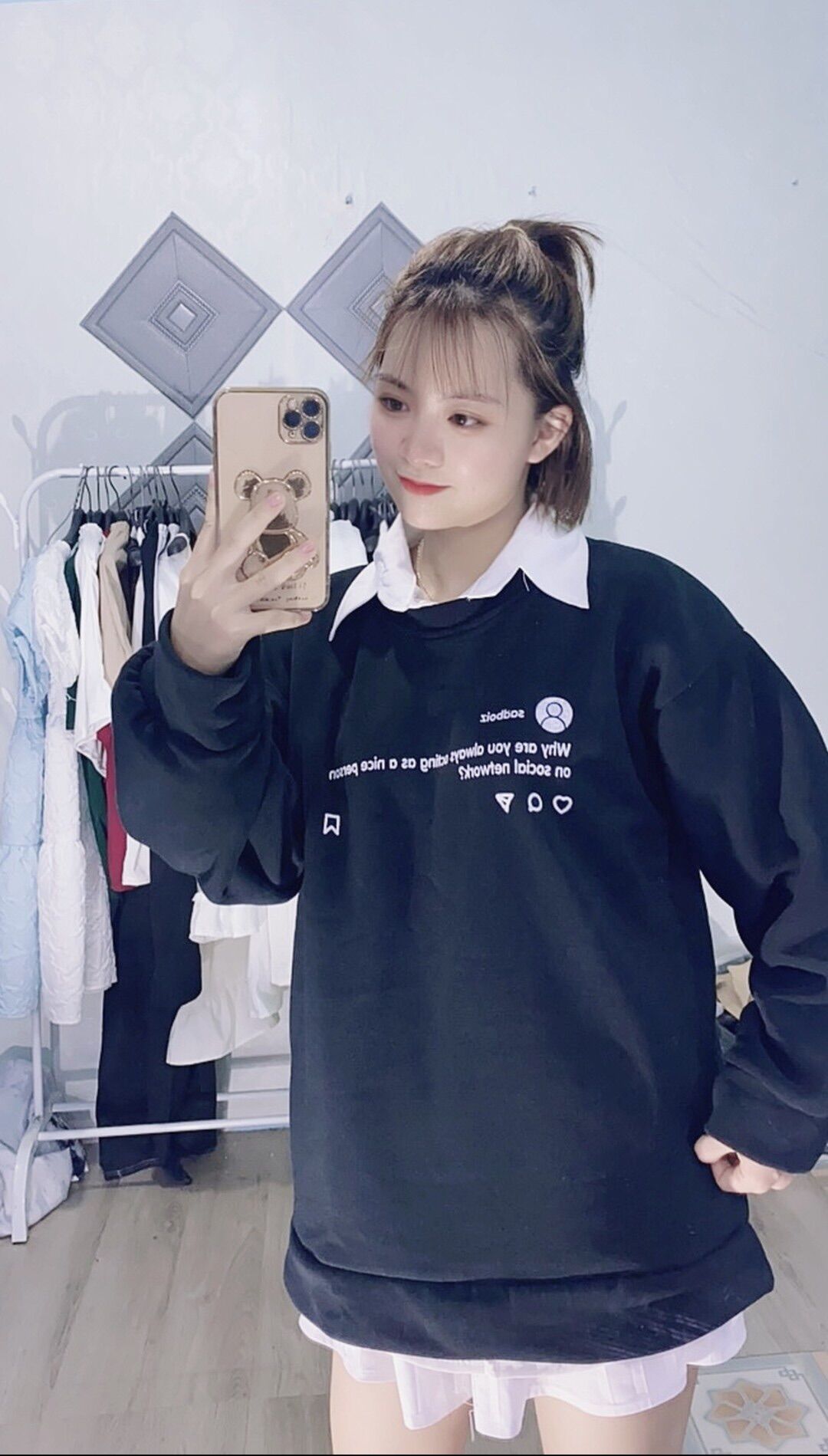 Áo Sweater Sadboiz Máy Ảnh Dáng Rộng Unisex Đẹp Nỉ Cotton Xịn Sò