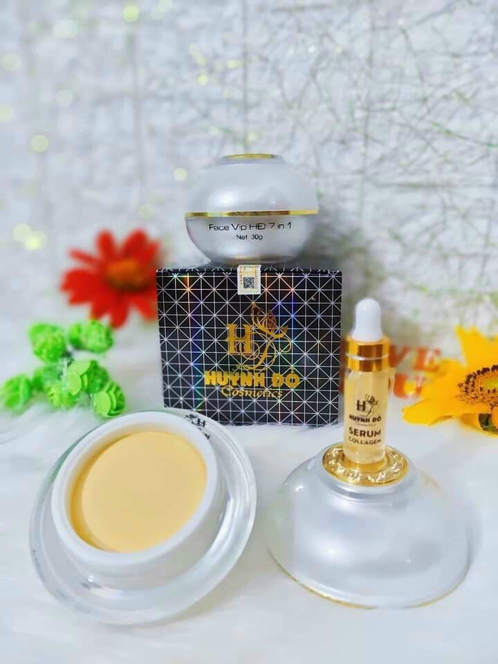 Kem face vip hđ 7 in 1 huỳnh đỗ ,tặng serum căng bóng da