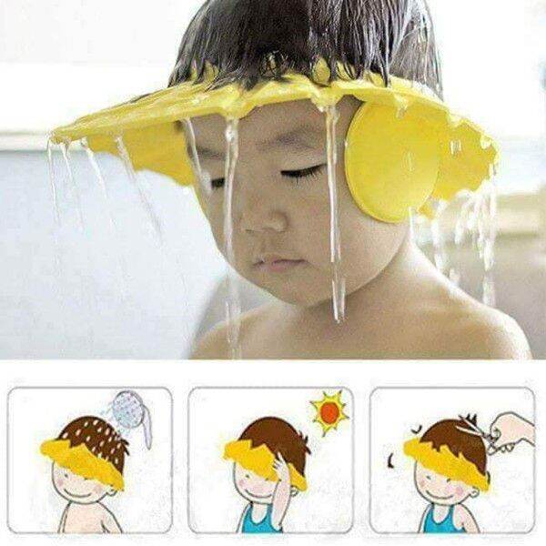 Nón tắm cho bé, nón gội đầu cho bé