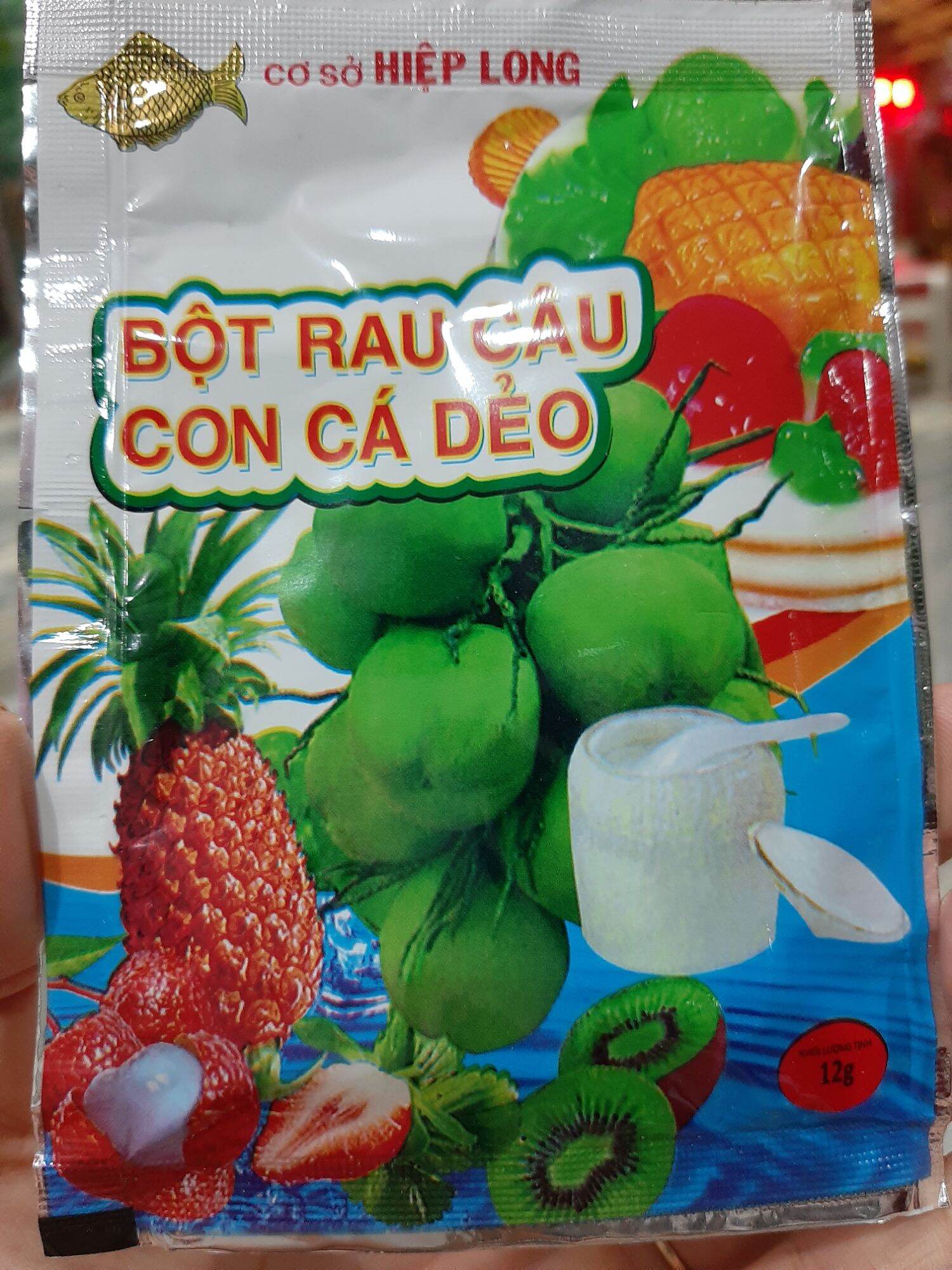 Bột rau câu con cá dẻo 12gr