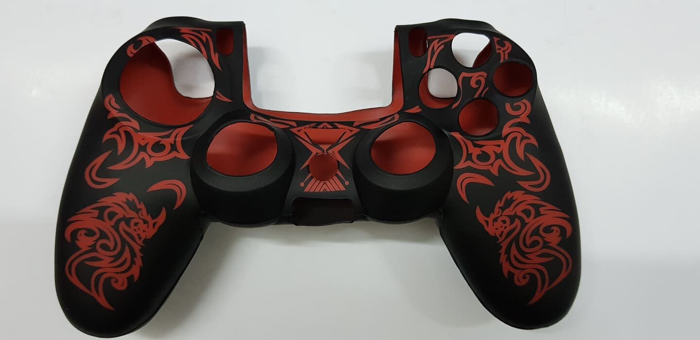 Case ốp Silicon dragon tay cầm ps4 tặng 2 núm cần ngẫu nhiên cho PS4 tay cầm Ps4 bảo vệ
