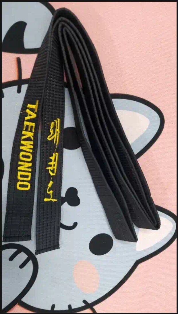 Đai Đen Thêu Taekwondo