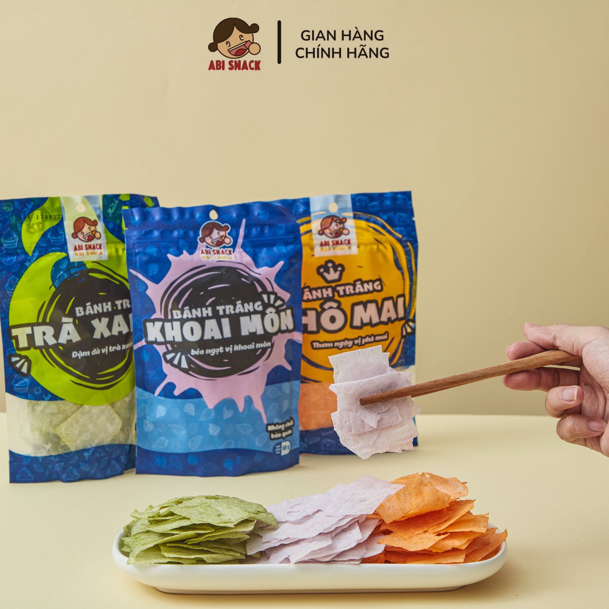 Combo Bánh Tráng Ngọt - Abi Snack - 240gram