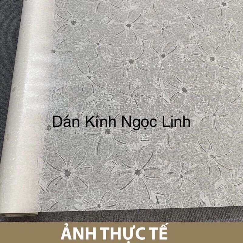 [Combo 90cm*5md] Giấy Dán Kính Hoa Sữa Trắng keo sẵn bóc dán