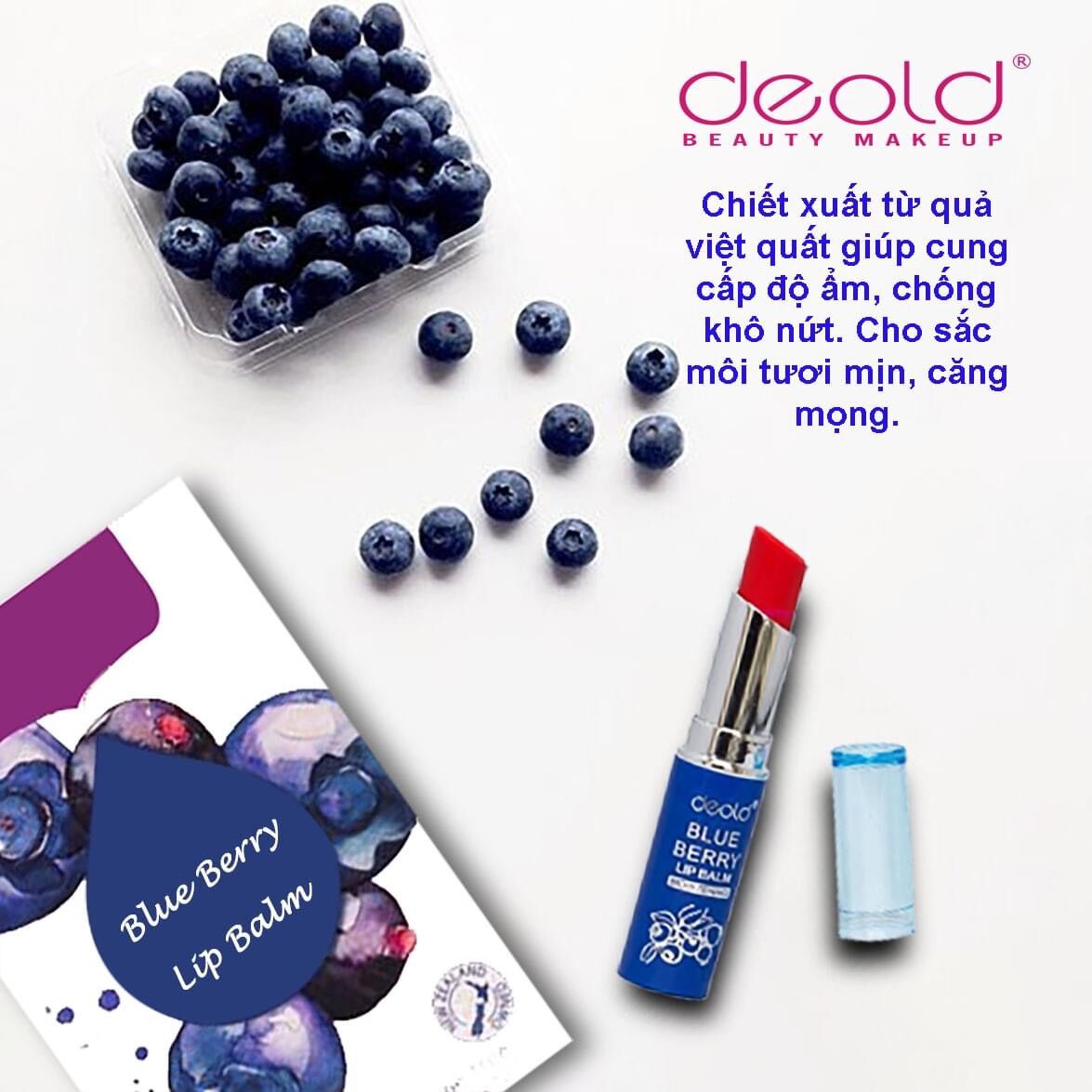 SON DƯỠNG MÔI VIỆT QUẤT DEOLD TONE ĐỎ