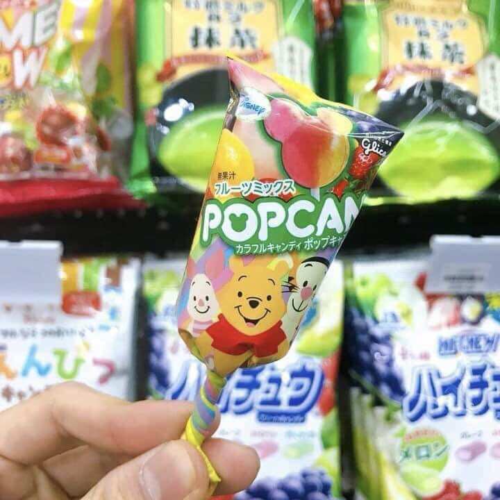 Kẹo mút Mickey Popcan Glico Nhật cho bé