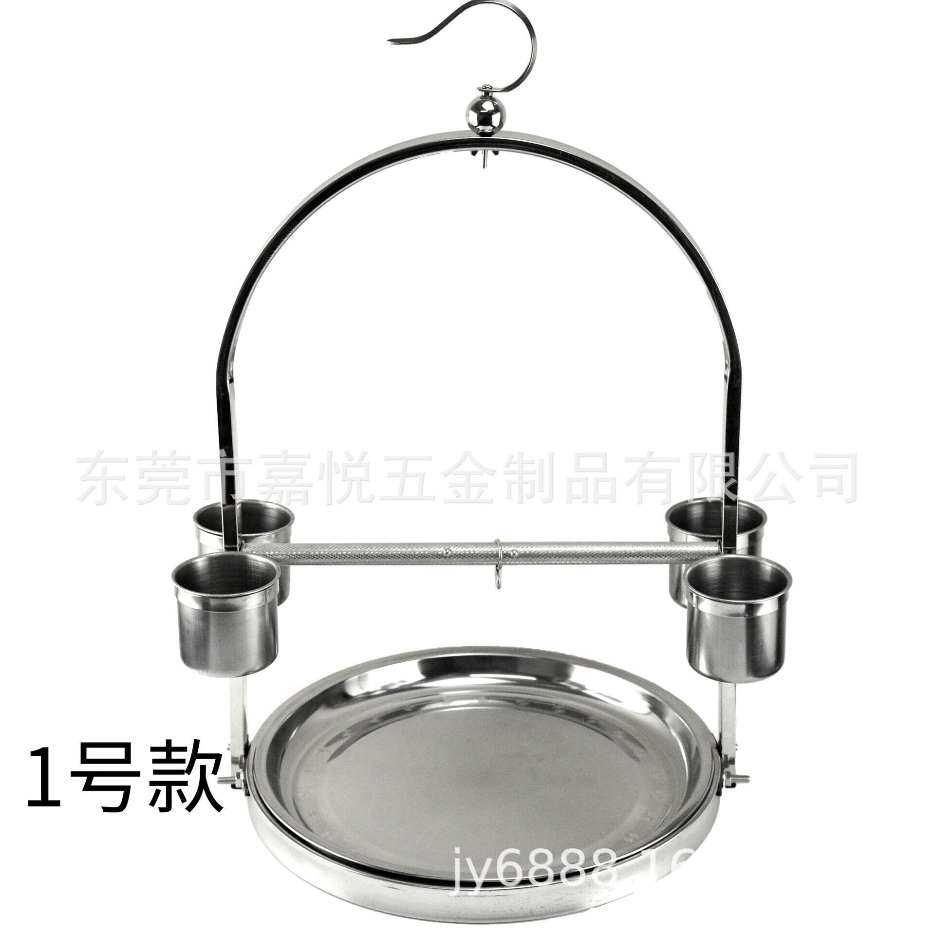 Cầu đứng inox cho vẹt mài móng,lắp ráp,cóng ăn uóng và khay phân nhắc ra vệ sinh dễ dàng kích thước 40*40cao 60cm