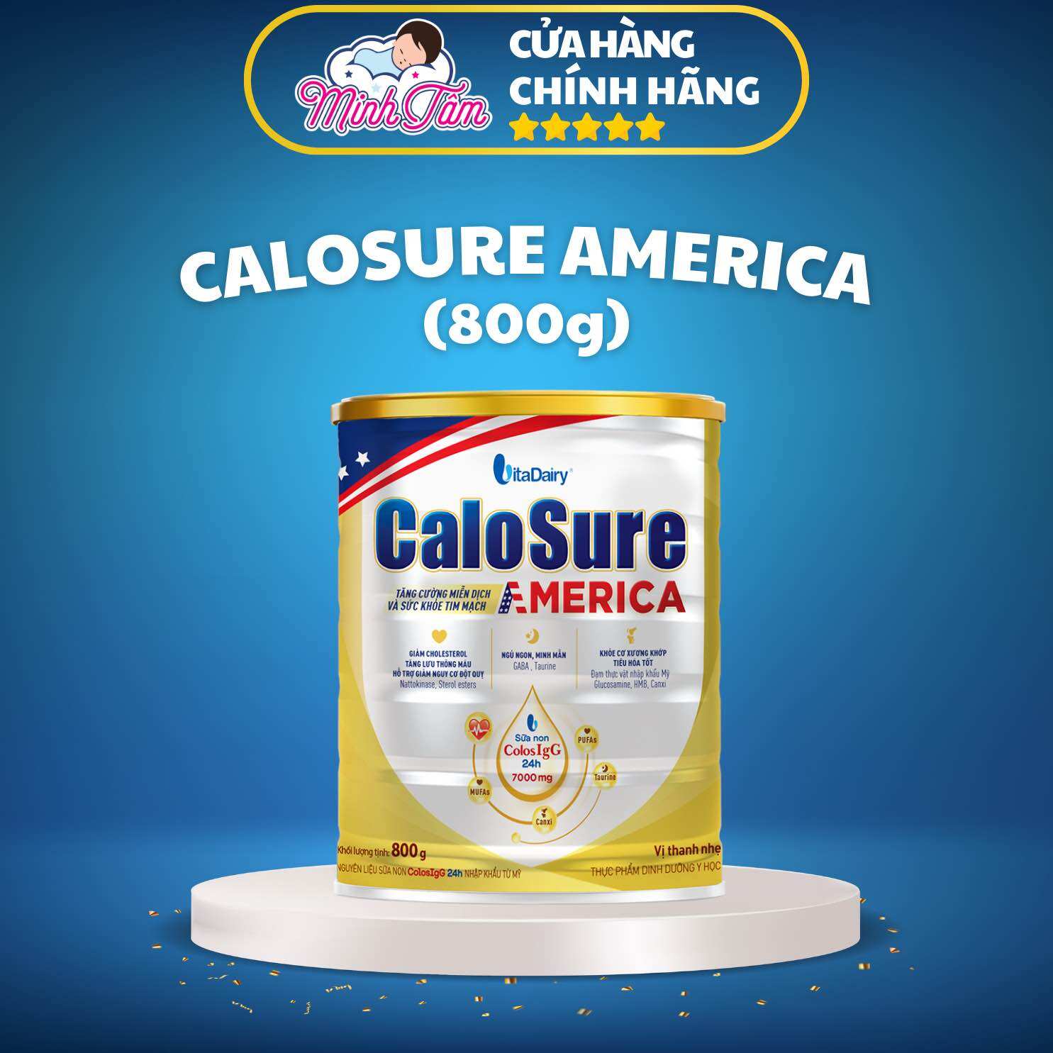 Sữa bột Vitadairy Calosure America có sữa non