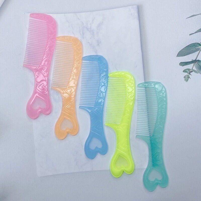 🌺Combo Sỉ_ 50 Lược Mini, Cán TIM (Dài 12cm)