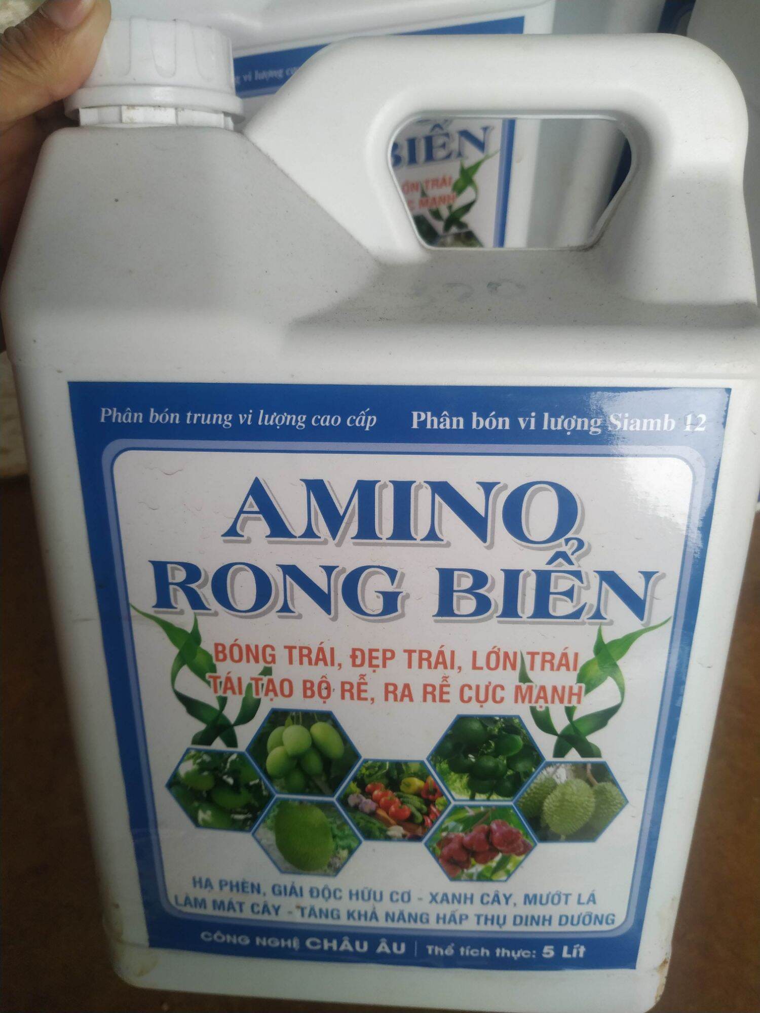 Amino Rong biển - Can 5lit - Xanh cây, mướt lá, lớn trái, giải độc, hạ phèn..