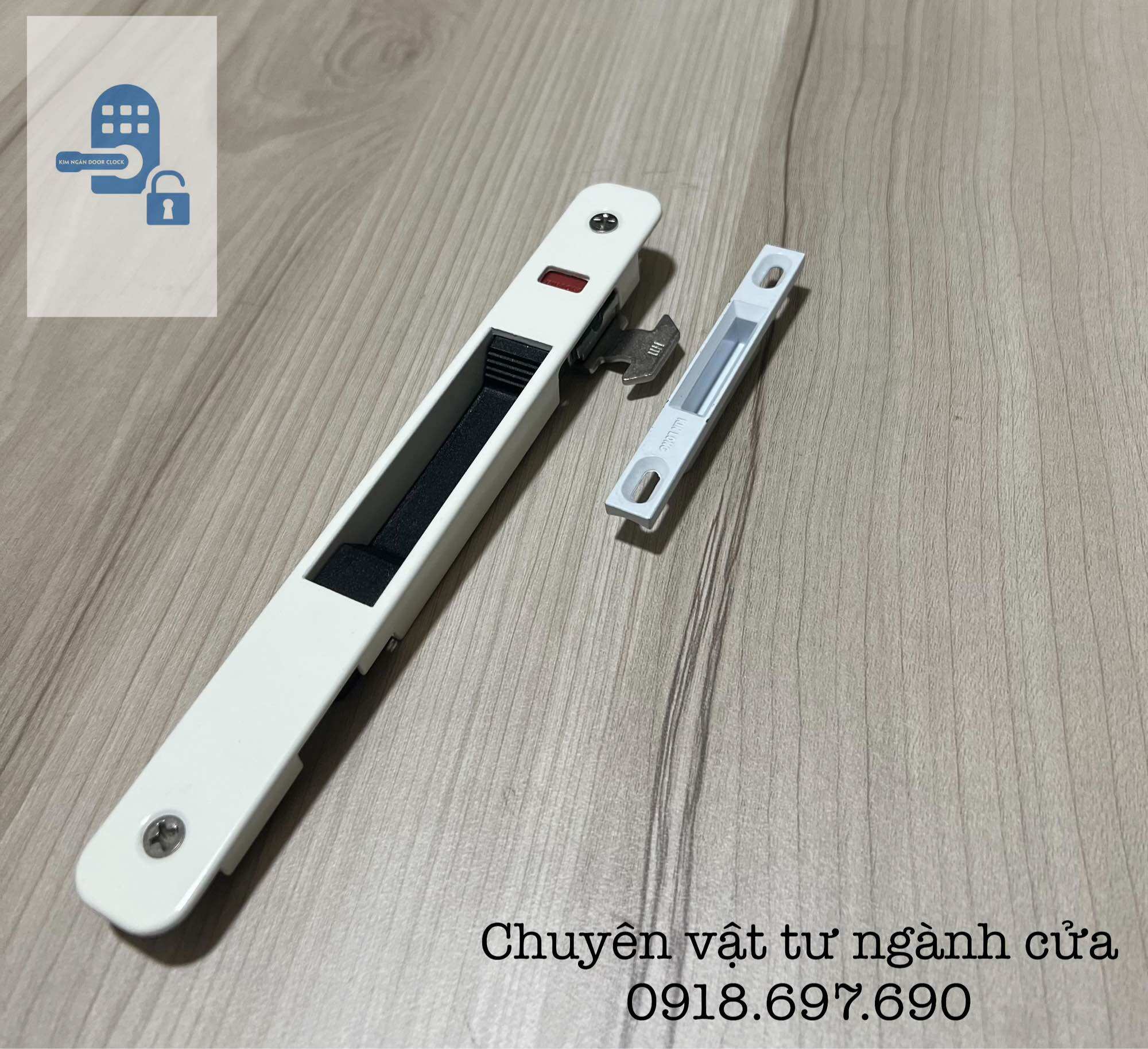 [ KINLONG] Chốt âm tự sập cửa lùa - cửa trượt nhôm xingfa hàng chính hãng