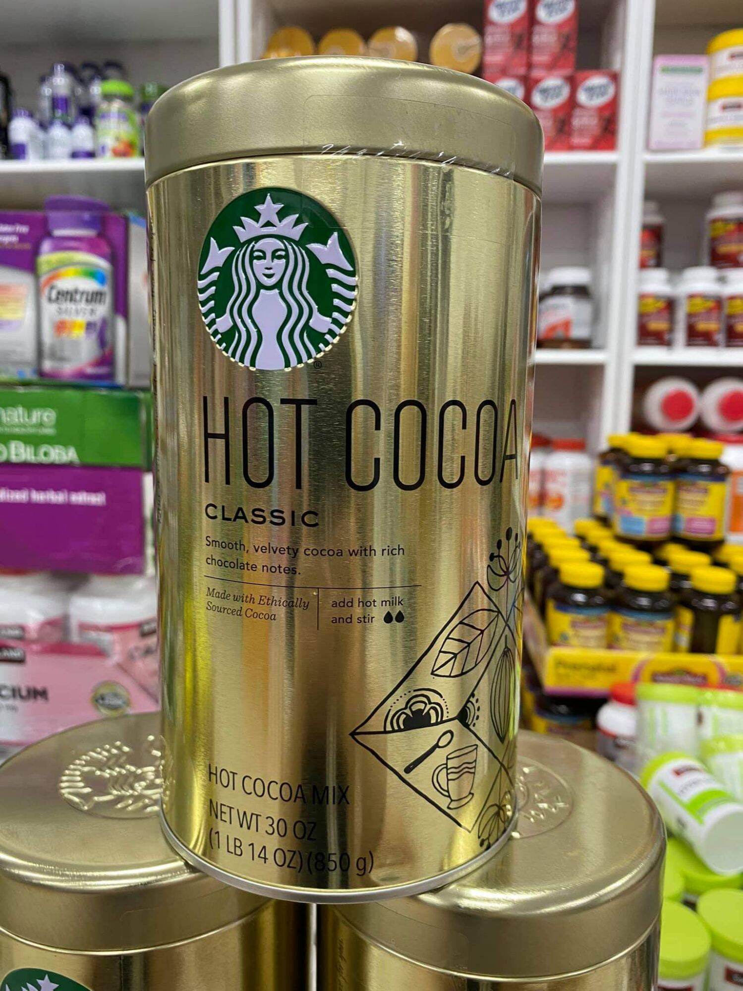 STARBUCKS Hot Cocoa Classic 850 gram- Bột cacao của Starbucks