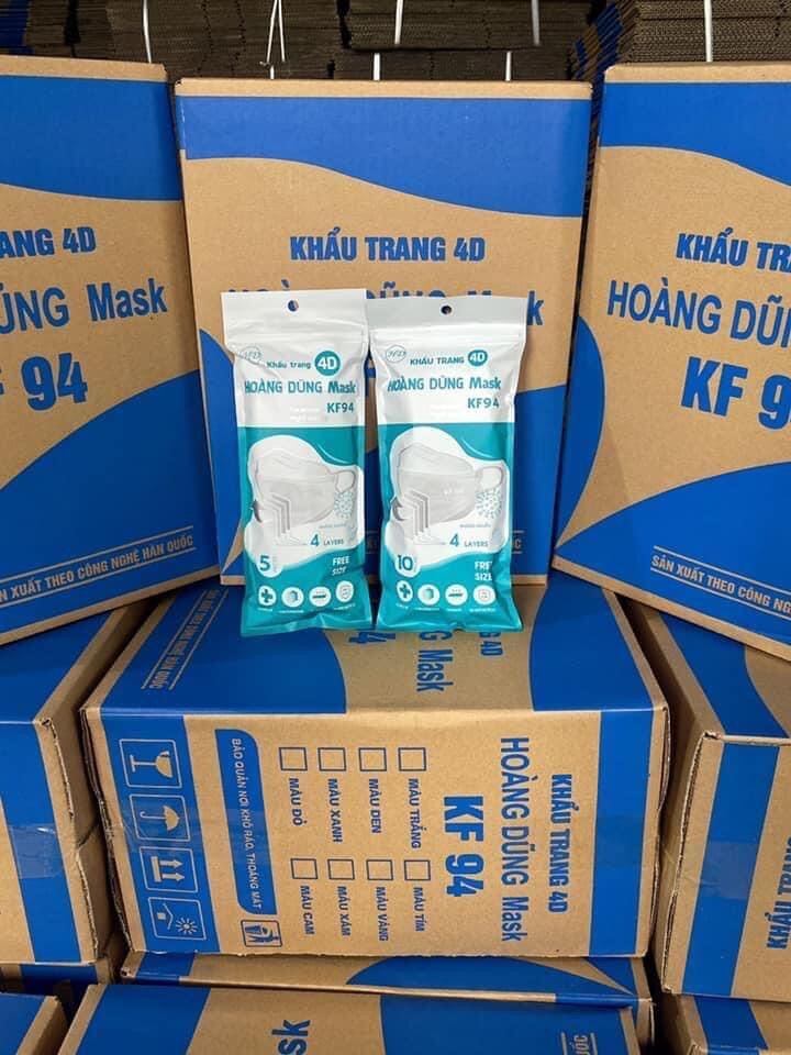 HOÀN TIỀN 15% - THÙNG 300 CÁI KHẨU TRANG KF94 4D SIÊU TỐT
