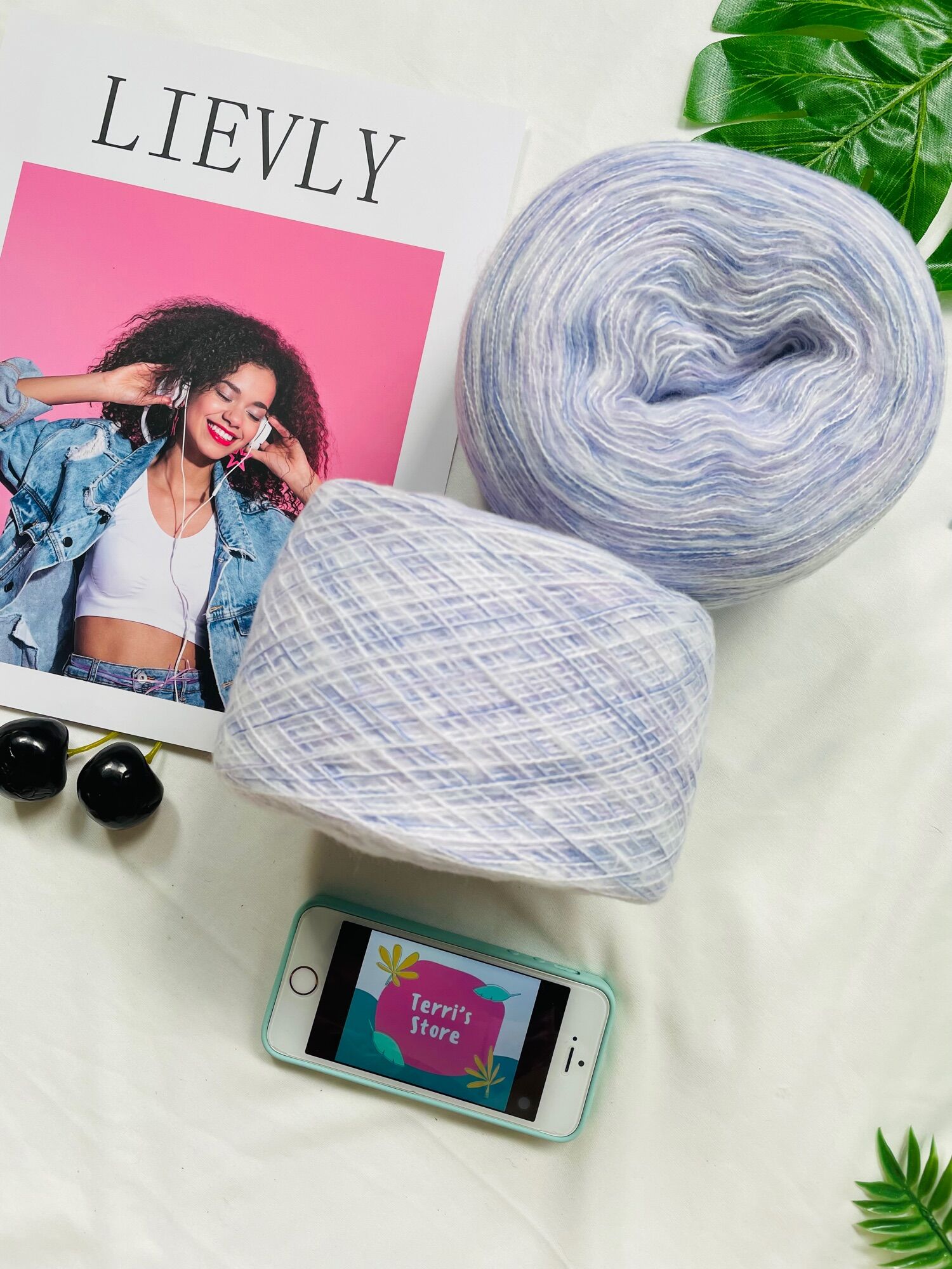 Yarn - Len Mohair- Sợi mảnh và đẹp - Siêu ấm Siêu dôi sợi - Cỡ sợi 1.0mm | Terri Store