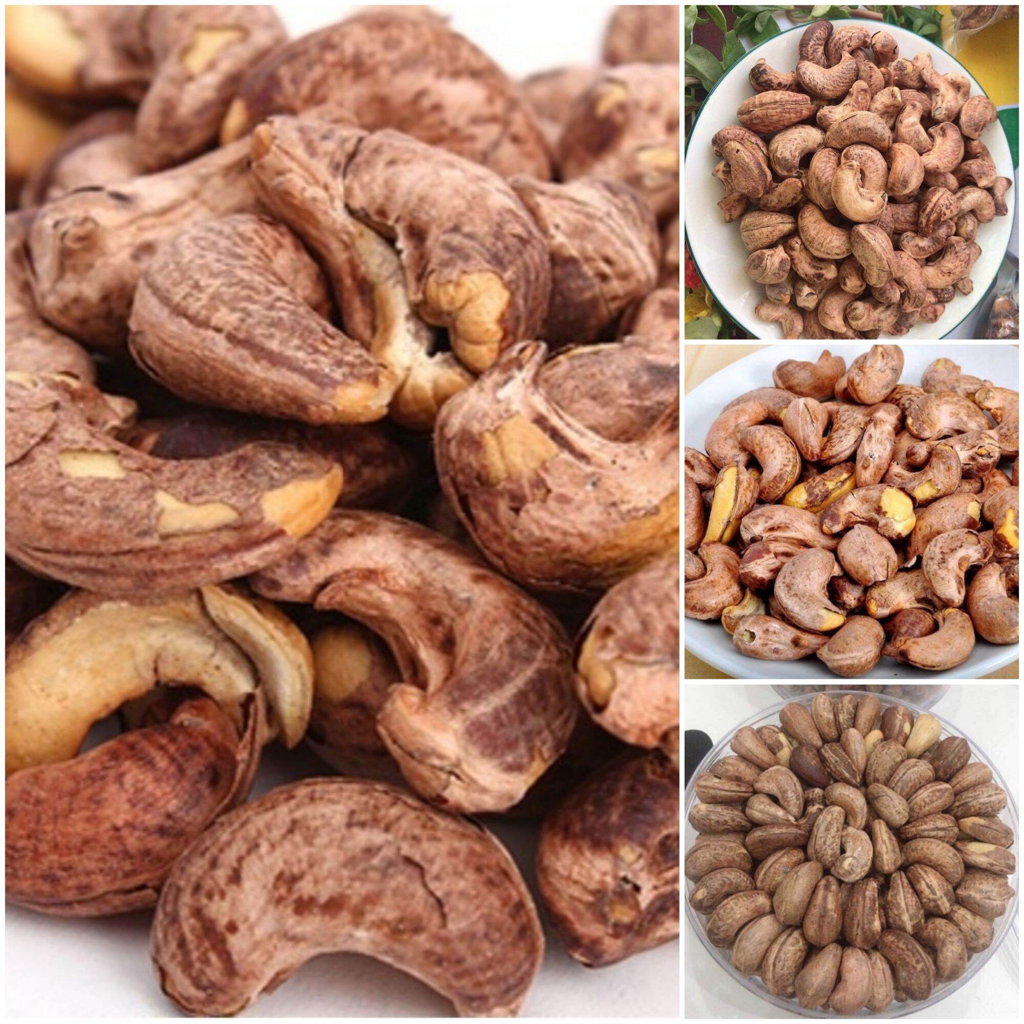 hạt điều rang muối Kim Thanh còn vỏ lụa 500g