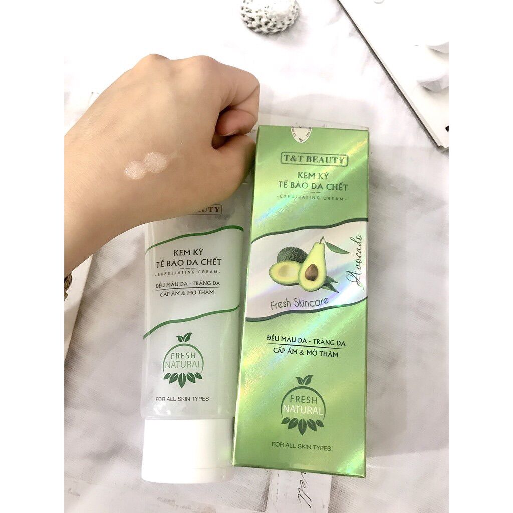 Kem kỳ tẩy tế bào chết bơ t&t beauty _ gel tẩy tế bào chết chiết xuất từ trái bơ