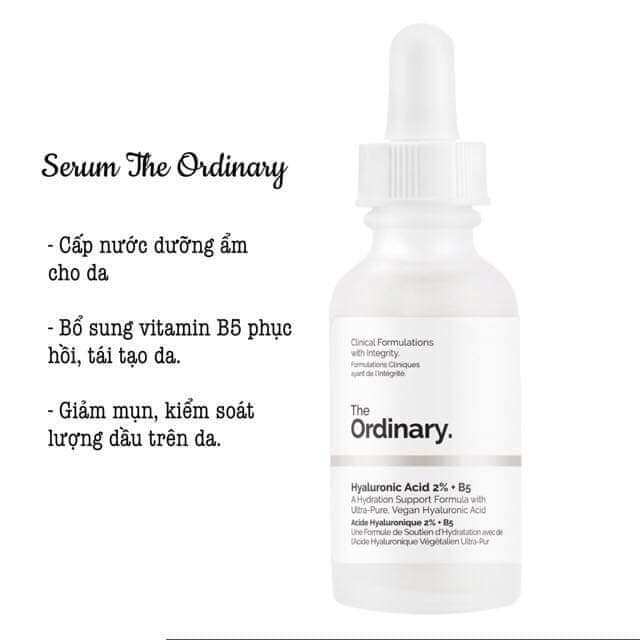 Serum The Ordinary 𝐇𝐲𝐚𝐥𝐮𝐫𝐨𝐧𝐢𝐜 𝐀𝐜𝐢𝐝 𝟐% + 𝐁𝟓 𝐒𝐞𝐫𝐮𝐦 30ml.