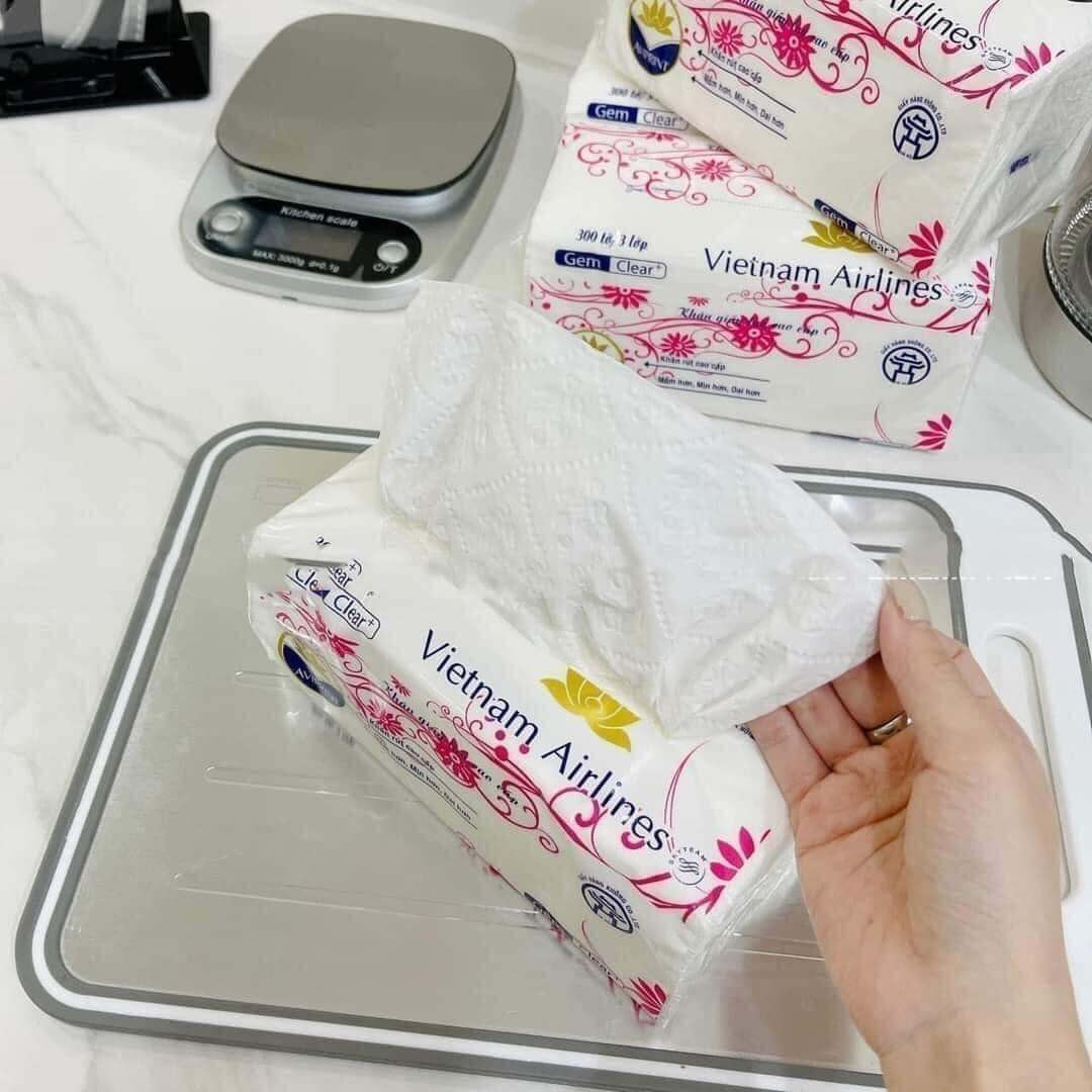 300TỜ GIẤY ĂN LỤA CAO CẤP - KHĂN GIAY RÚT 2