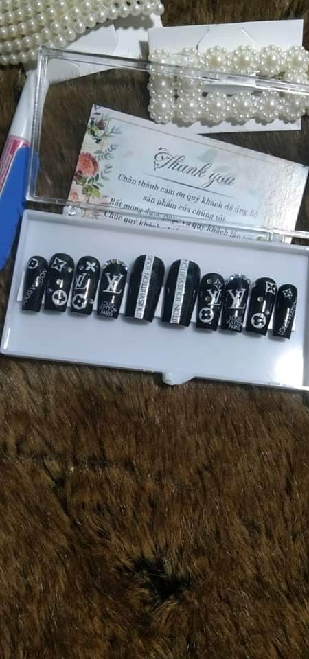 [ Nail Box Giá Rẻ] Bộ Móng Úp Thiết Kế Sẵn Tặng Kèm Theo Keo Dán Va Dũa Móng( Khach Đặt Hàng Ibb Cho Shop Số Đo Phom Tay Của Khach Để Shop Lam Theo Phom Của Ban(