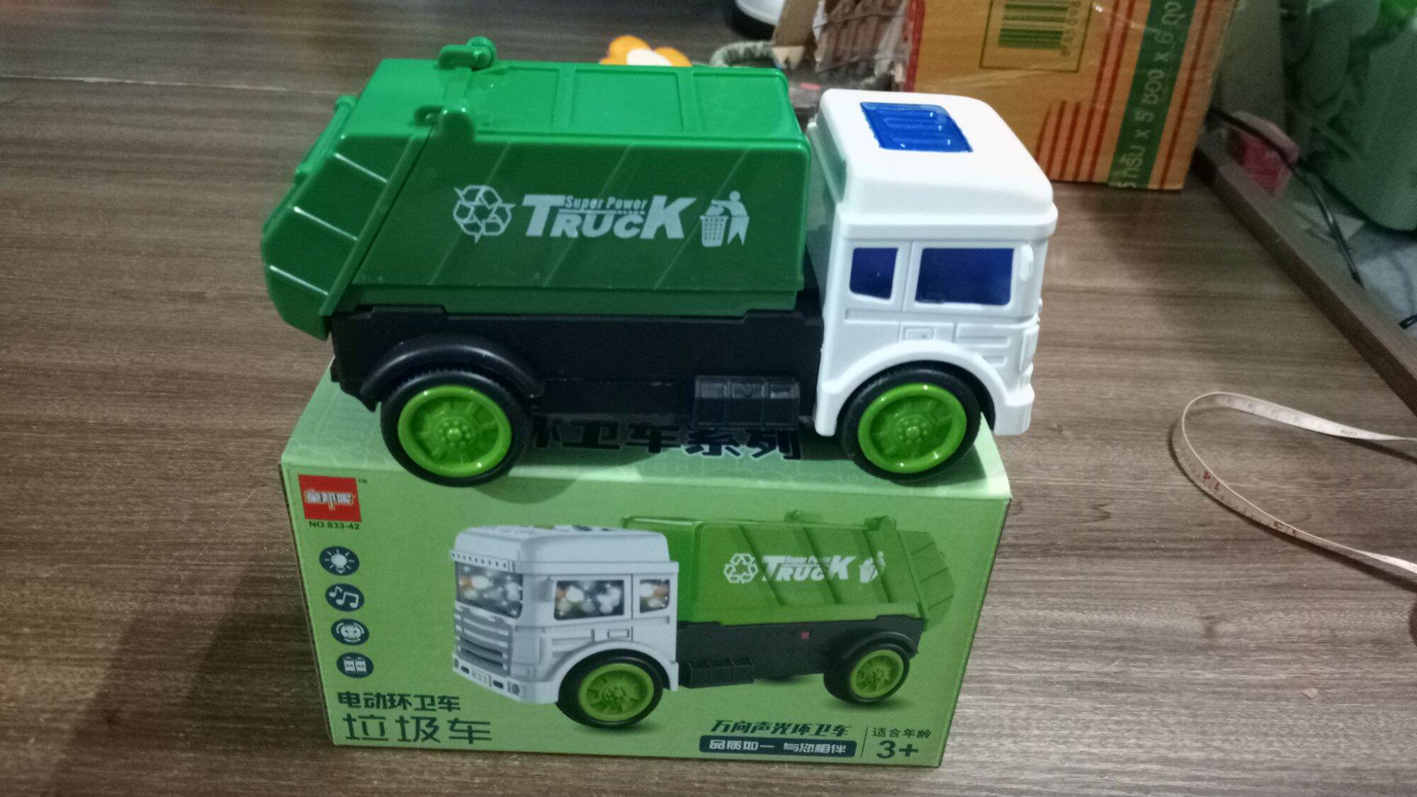 The Toy Car Has Music and Lights
