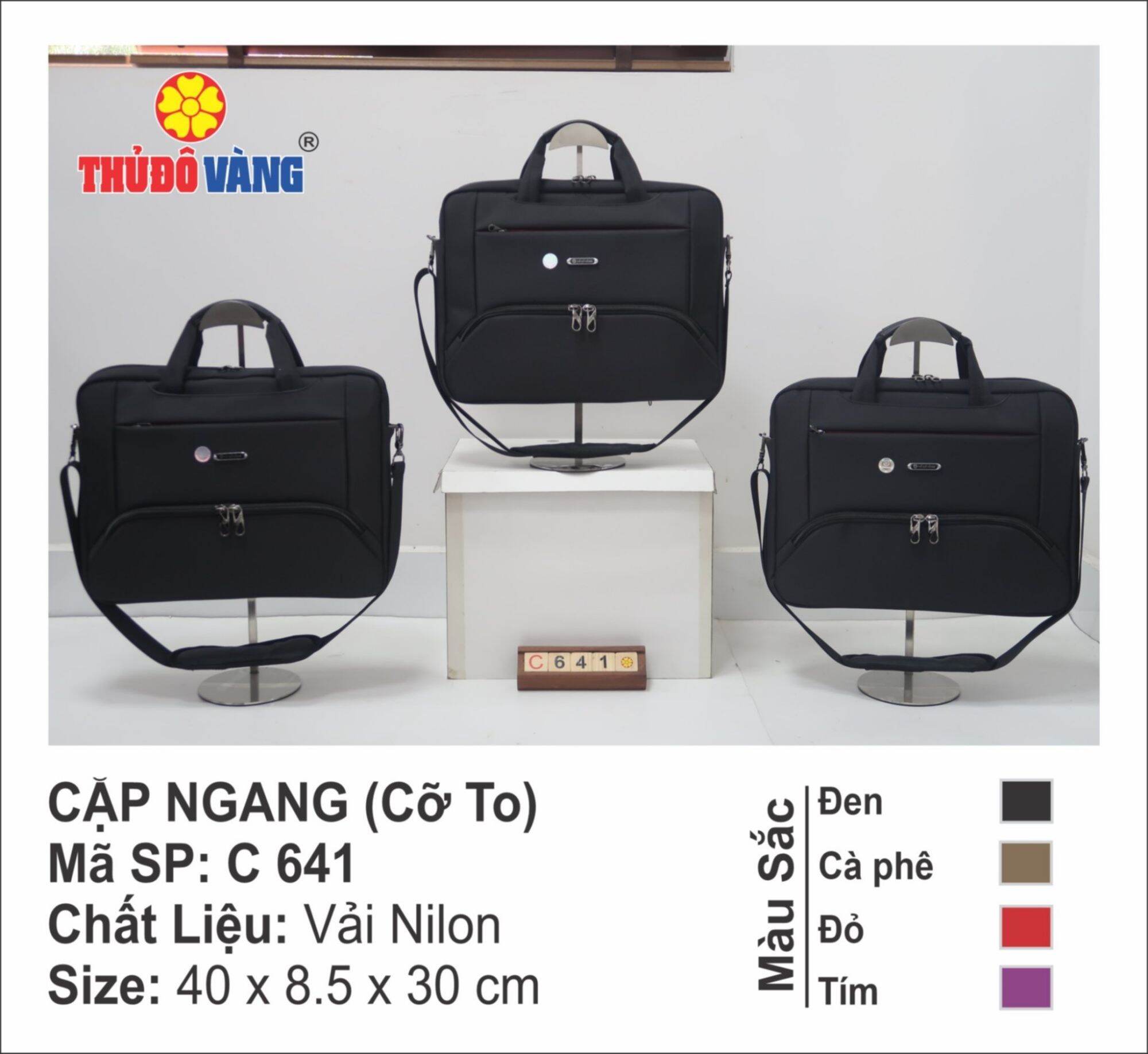 Cặp đựng laptop Thủ Đô Vàng --- Mã SP C141, C341