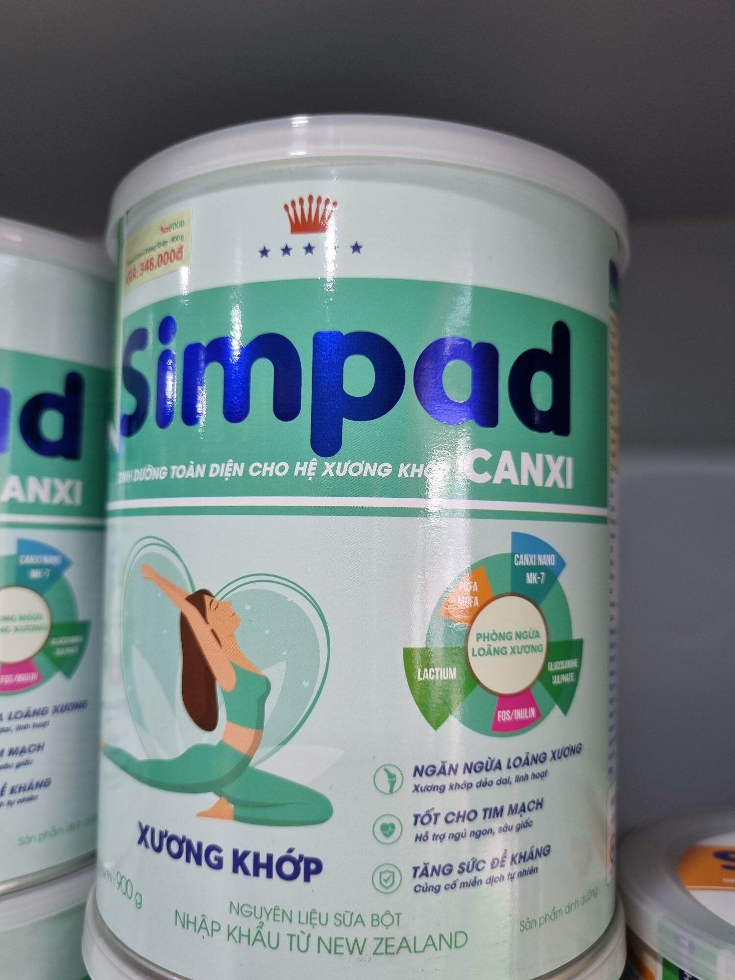 Sữa Simpad Canxi 900g