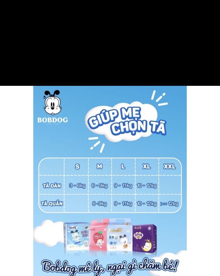 [XẢ] COMBO 72 miếng Tã quần BOBDOG dứa size M