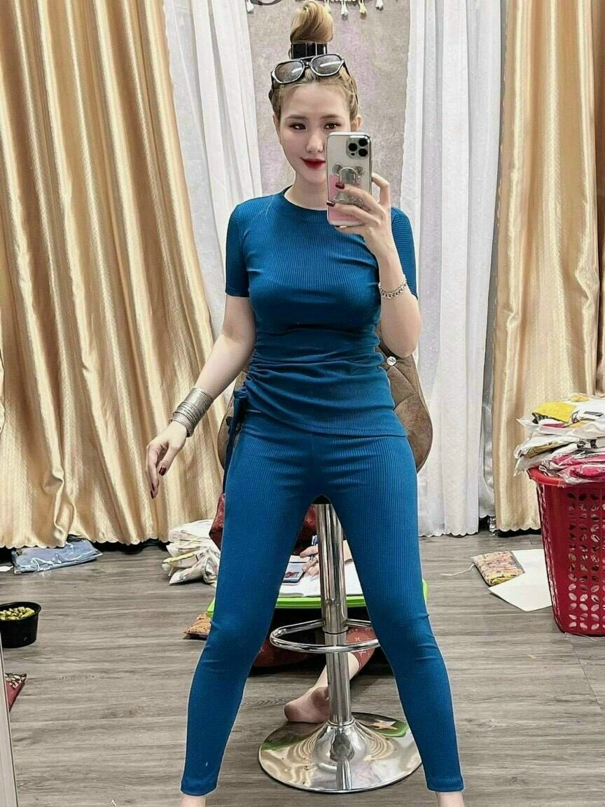 SET BỘ THUN GÂN TĂM NHÚN BÊN EO DÂY RÚT