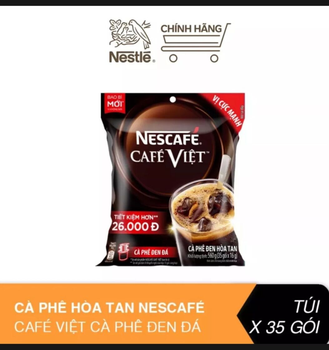 Cafe đen nescafe 35 gói*16g