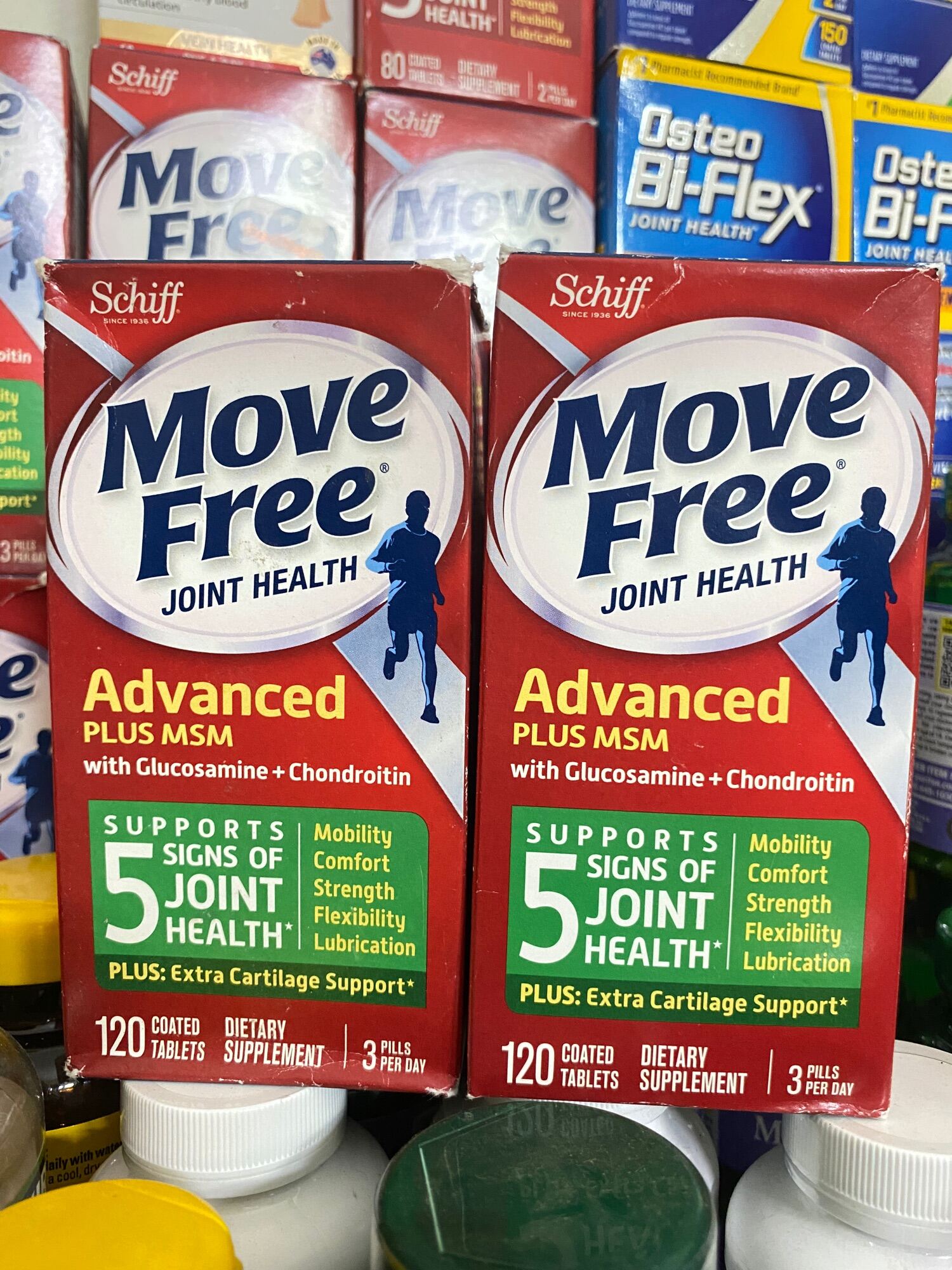 Viên uống Move Free Joint Health Schiff Advanced Plus MSM 120 viên DATE