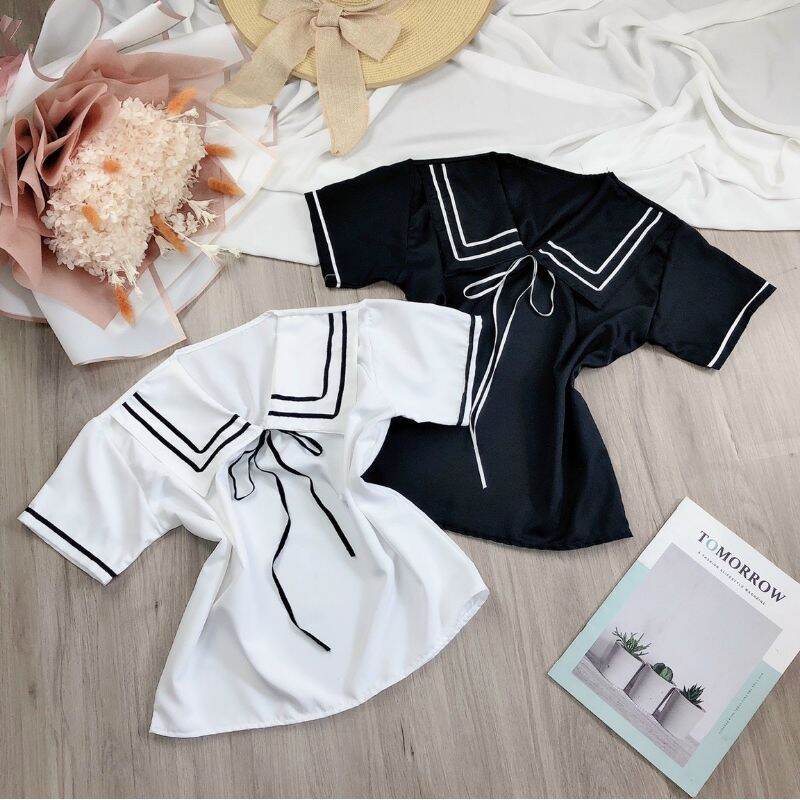 Áo sơ mi thuỷ thủ hàn quốc