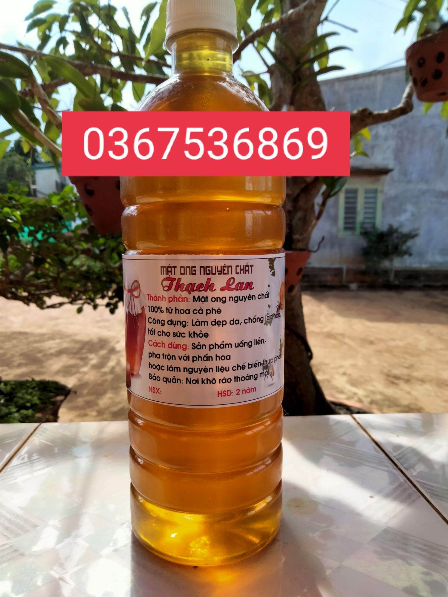 1lit mật ong hoa rừng cà phê nguyên chất