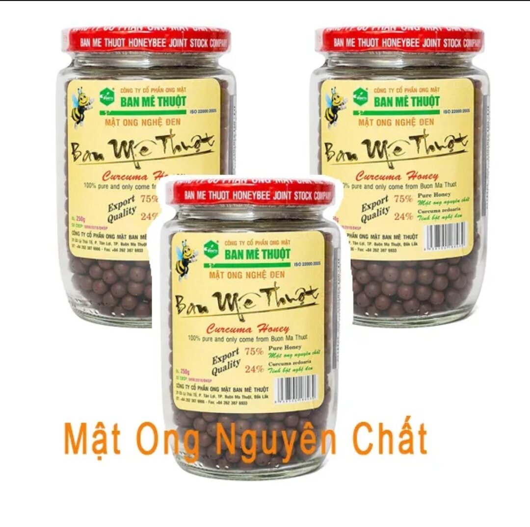 Combo 3 hũ viên nghệ mật ong nguyên chất buôn ma thuật