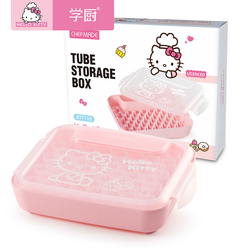 Chef made hộp đựng đui bắt kem hello kitty hộp đựng dụng cụ nướng gia dụng hộp đựng đui bắt kem 55 đầu