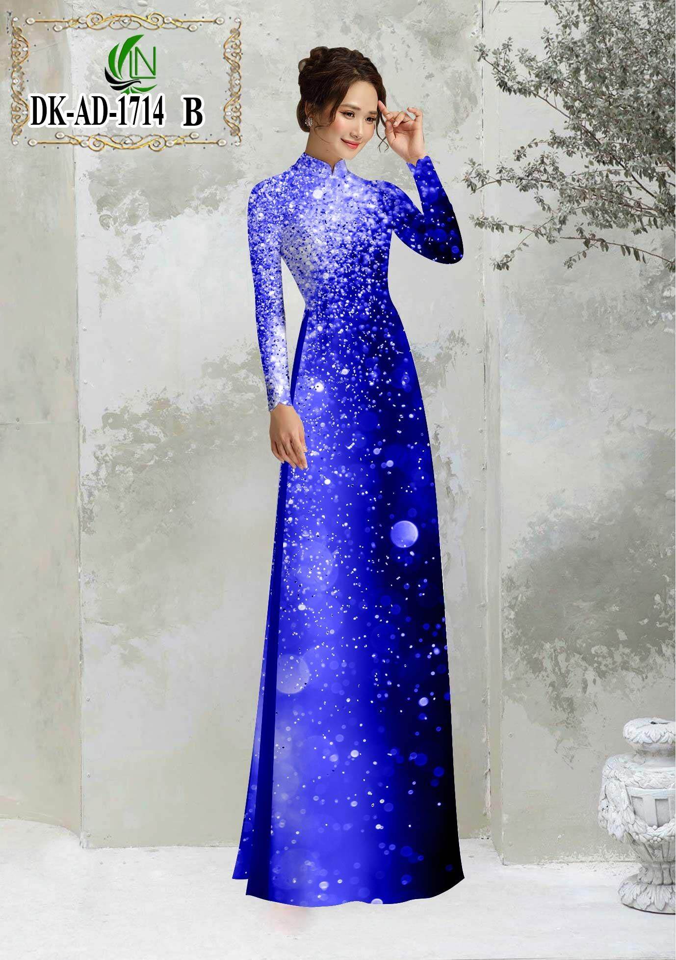 Vải áo dài 3d bộ /vải không may