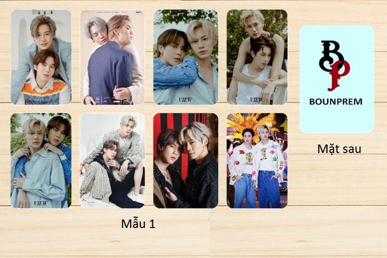 Set 8 ảnh bo góc Bournpem CP BoyLove idol Thái Lan