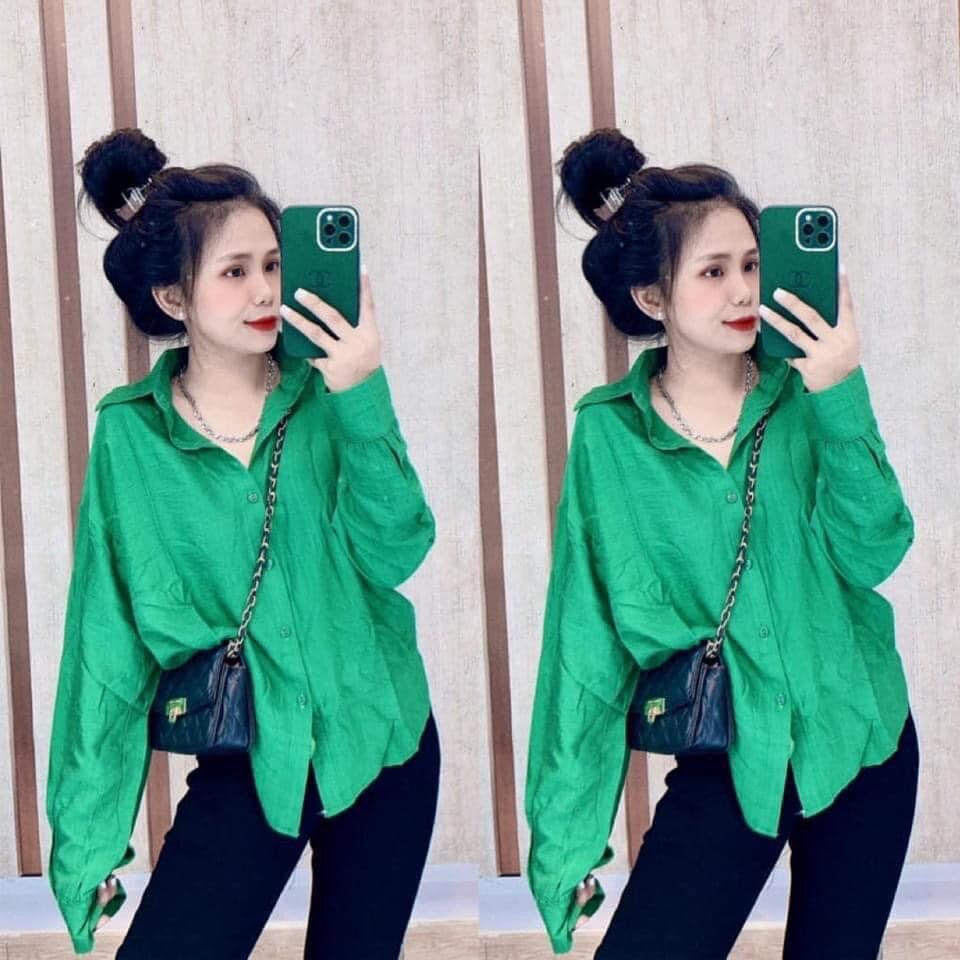 Áo sơ mi xanh đũi chất mát form dưới 60kg.