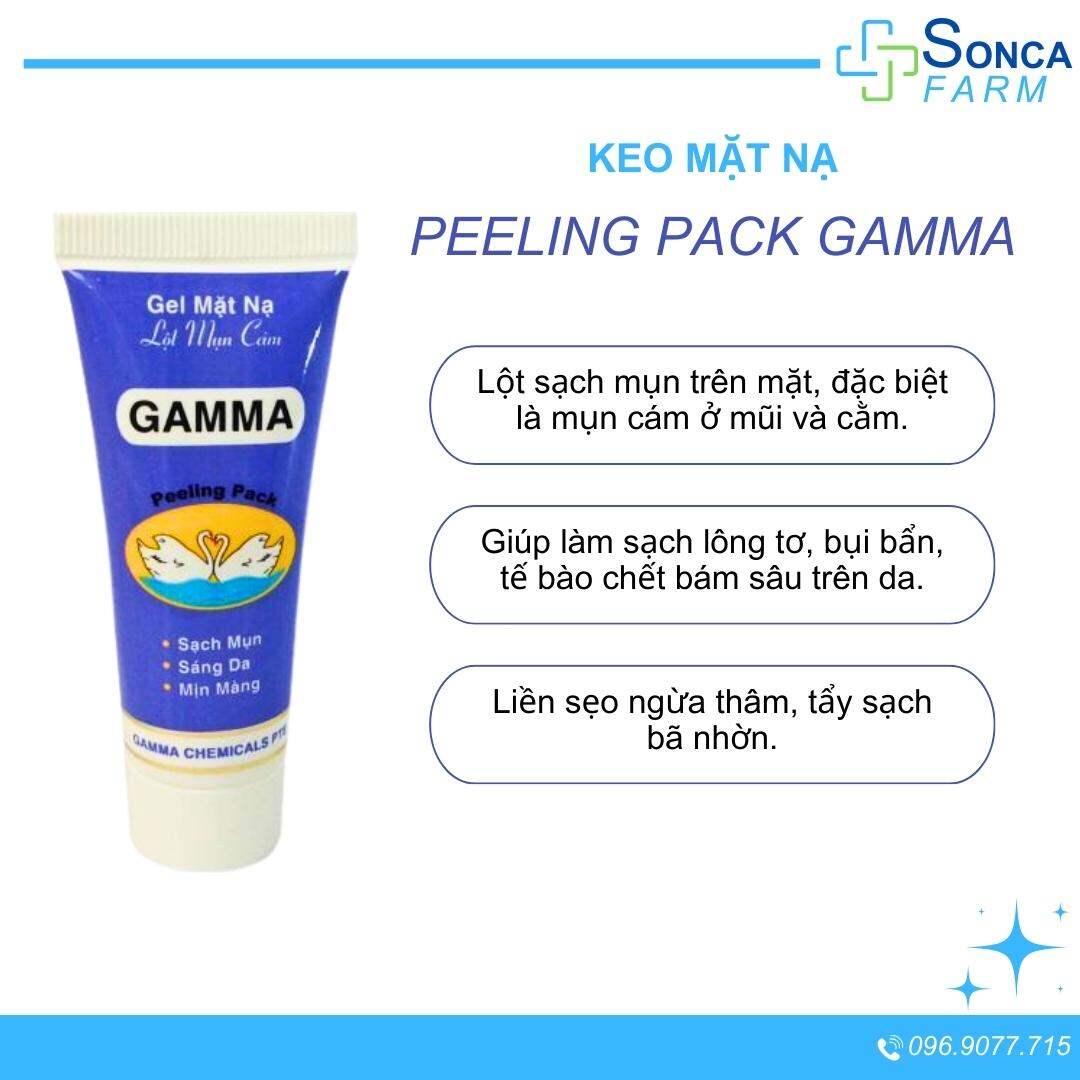 Keo Lột Mụn Đầu Đen Peeling Pack Gamma Tuýp 25g