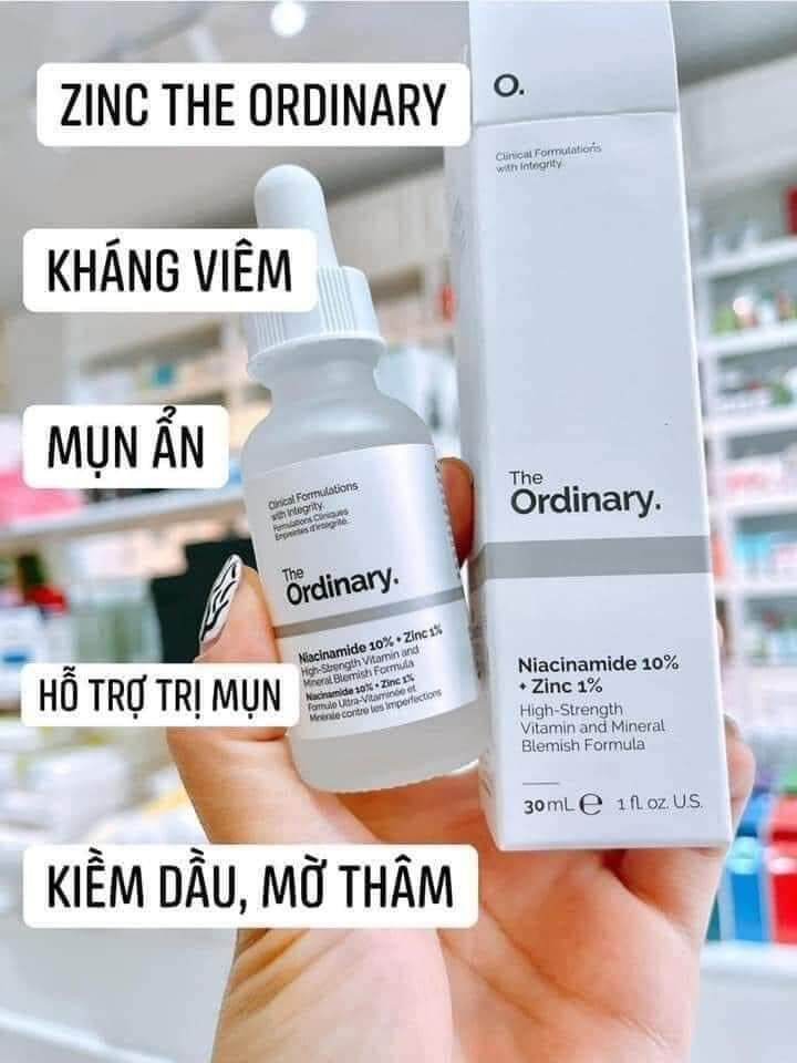 [Hcm]Tinh Chất Giảm Mụn Th&Acircm The Ordinary Niacinamide 10% + Zinc 1%