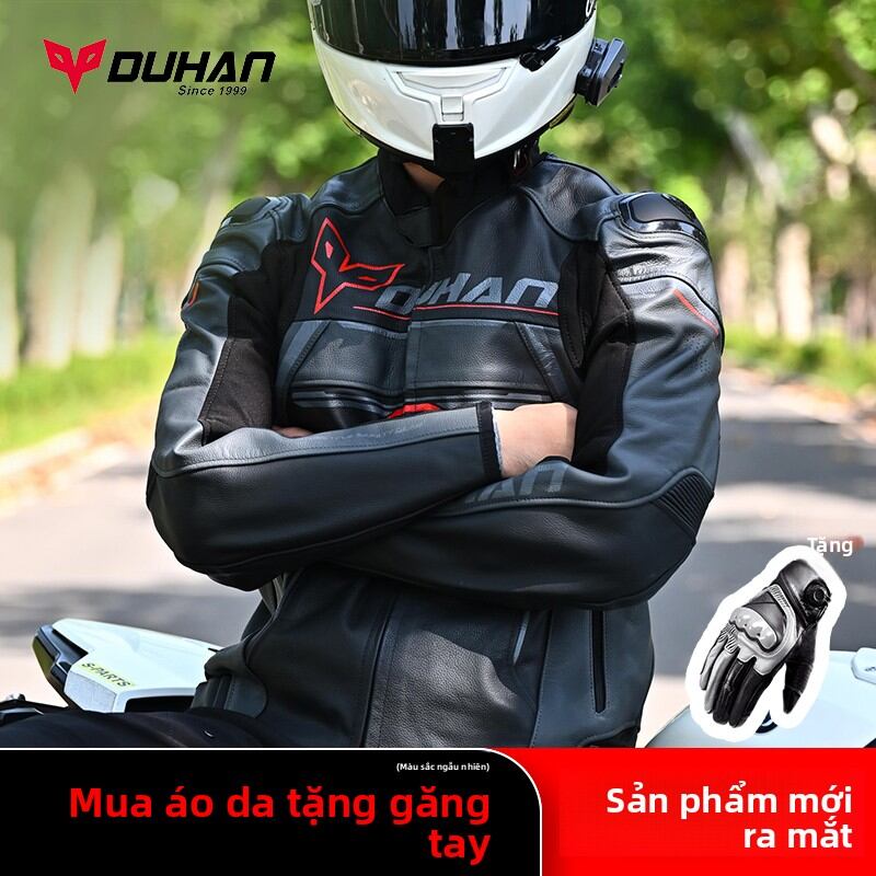 DUHAN | Motorcycle Volcano Riding Suit Leather Jacket for Men Giá 9,280,000 Đồng*Miễn phí vận chuyển