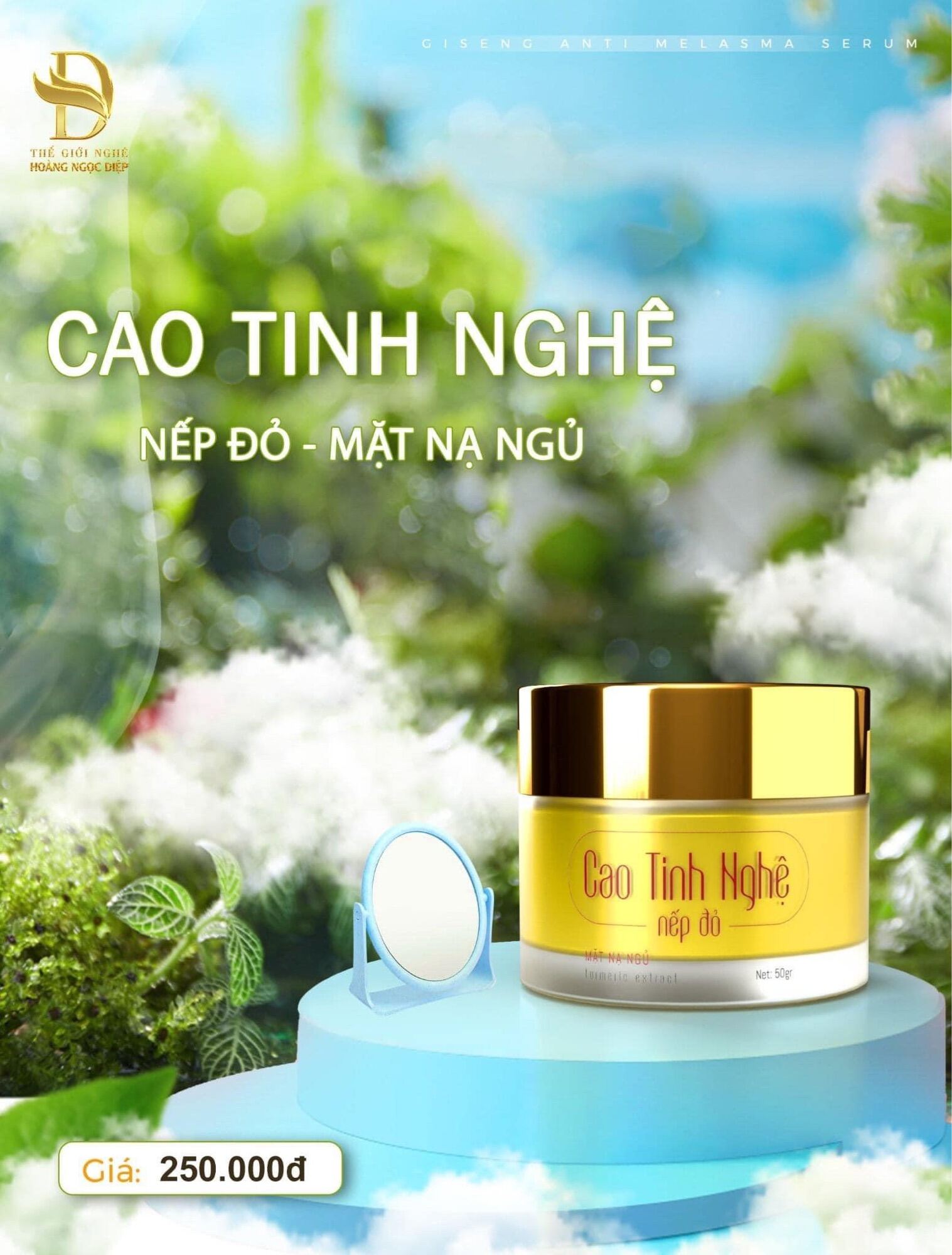 Cao tinh nghệ nếp đỏ Thế Giới Nghệ ( Hoàng Ngọc Diệp)