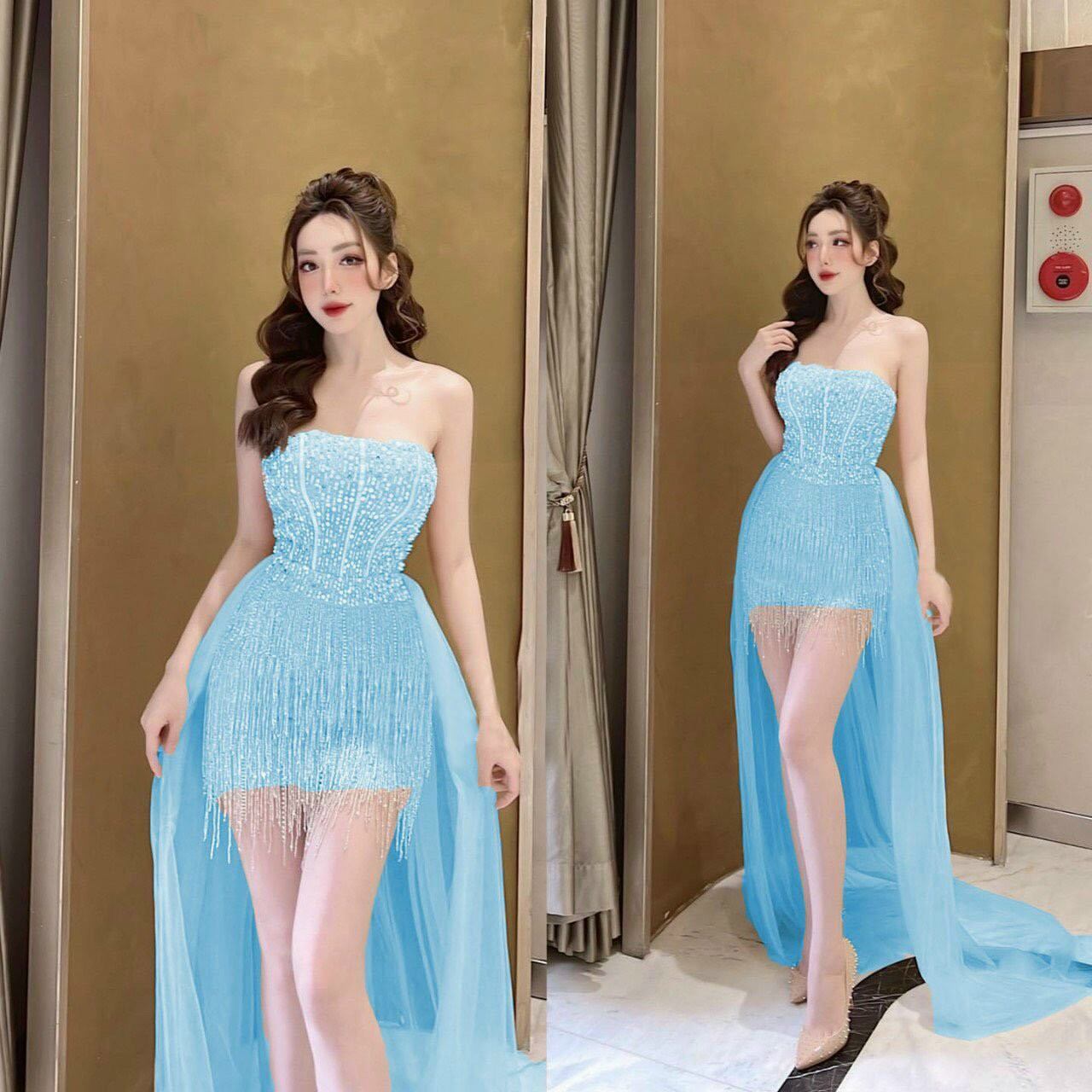ĐẦM MAXI CUP ĐÍNH ĐÁ