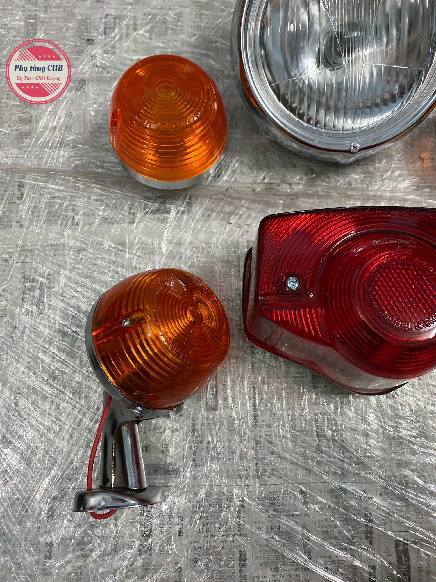 Bộ đèn xe cub 78/70 loại tốt