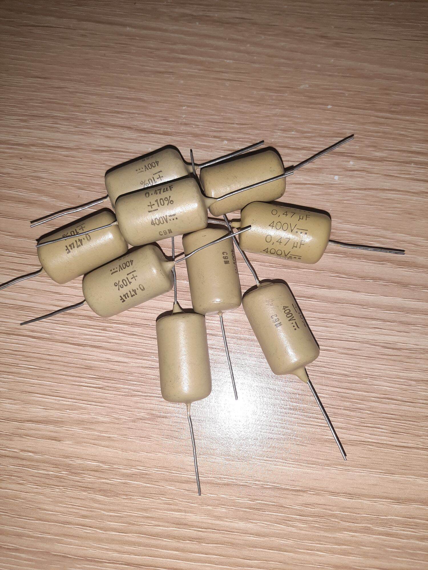 Tụ philips Mullard Mustard 0.47uf 400v