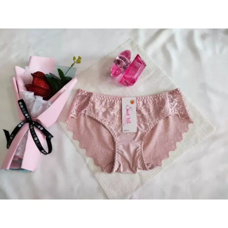 Combo 10 quần lót thun lạnh phối ren Sinh Yến