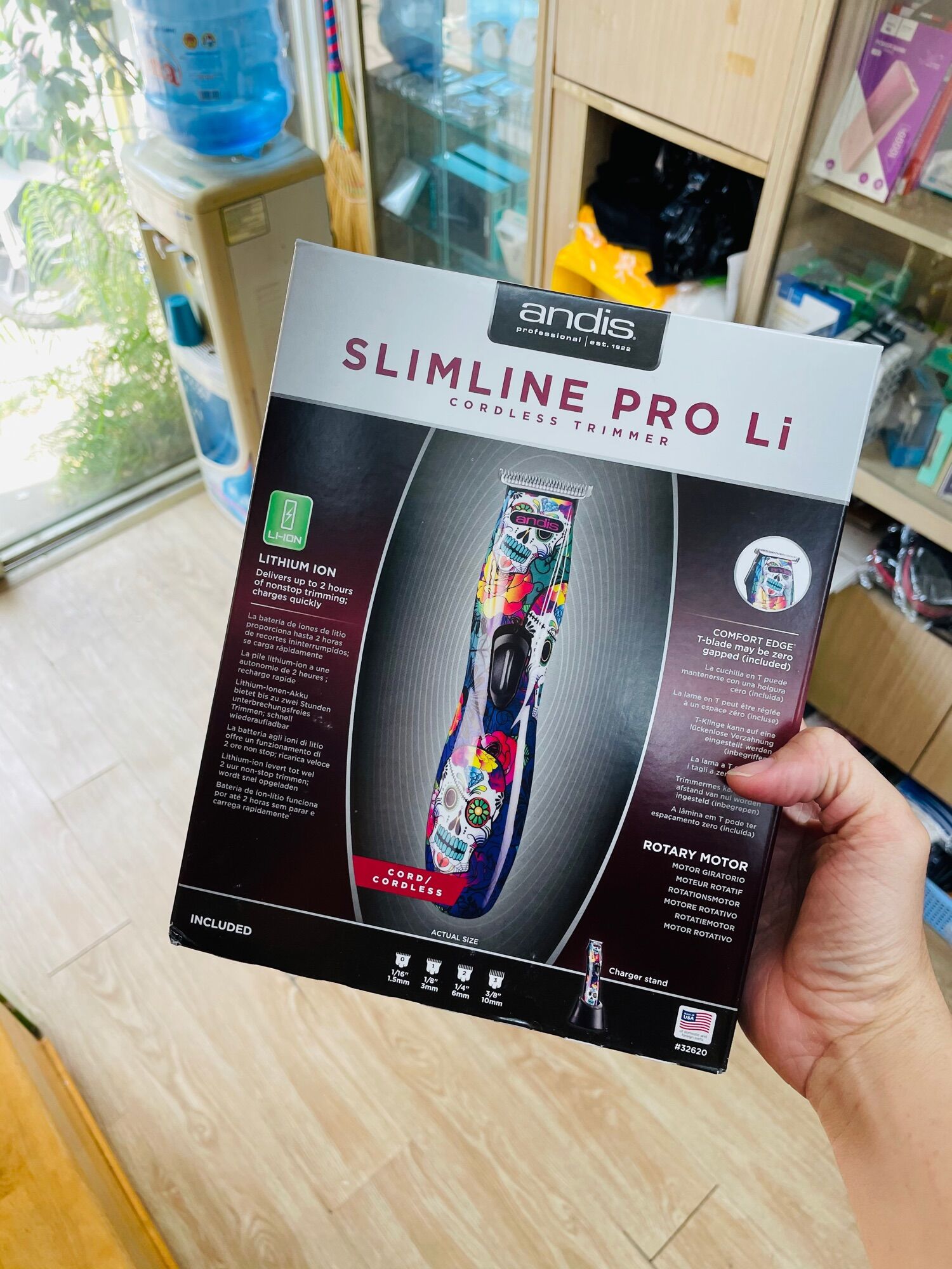 Tông đơ cắt tóc trấn viền Andis Slimline Pro Li - phiên bản Sugar Skull 2020